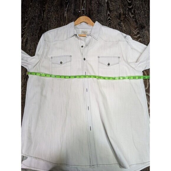 Lucky Brand Western Distinctive Shirt Mens XL Button Up Guaranteed Fit Sports115 - Picture 8 of 9